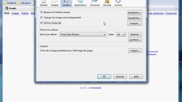 Activer le JavaScript sur firefox 3.6.10 смотреть онлайн