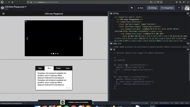 Javascriptless interactivity with CSS checked pattern смотреть онлайн