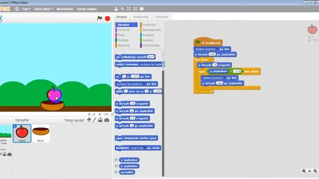 Scratch 2.0 | Sodda O'yin Yaratish