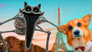 КОТ ДРЕМОТ ЕХЕ. БИТВА В ПАРИЖЕ!! (Корги Коржик) Говорящая коварная собака