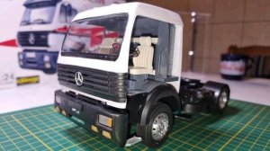 Mercedes-Benz SK 1844 LS V8 Part 2 Italeri truck model Scania, Man, Mercedes....