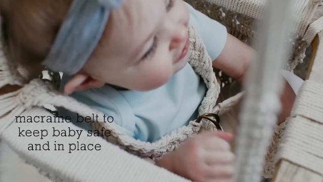 Organic Macrame Baby Swing смотреть онлайн
