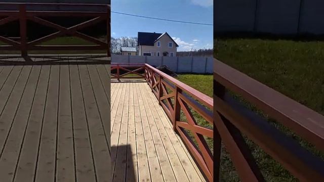 Закончили Монтаж Террасы и Навес над входом. Калининград.Тел.8-931-603-32-19 , ЯRUS,VK: Vovanya39ru