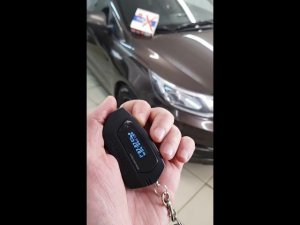 Кia Rio - установлен охранный комплекс Pandora DX-9X с автозапуском