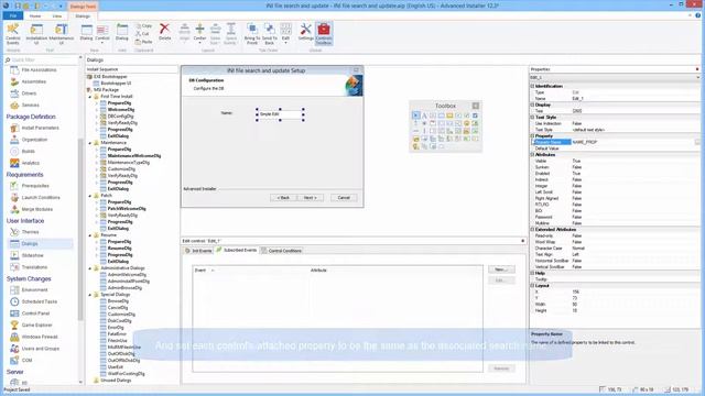 Search and Edit an INI File with Advanced Installer смотреть онлайн