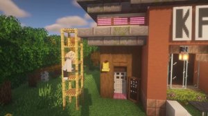 ?КАК ПОСТРОИТЬ КАФЕ В МАЙНРАФТ #майнкрафтпостройки #майнкрафт (без модов и текстур-паков)