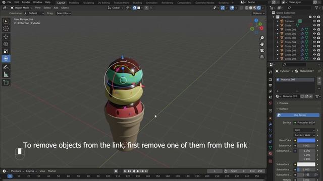 Adding material to ice cream for beginners in blender | Part 3| @sepidraw #blender #blenderbeginner смотреть онлайн