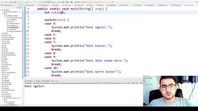Programim ne Java 3 (Kushtet Switch Case) смотреть онлайн