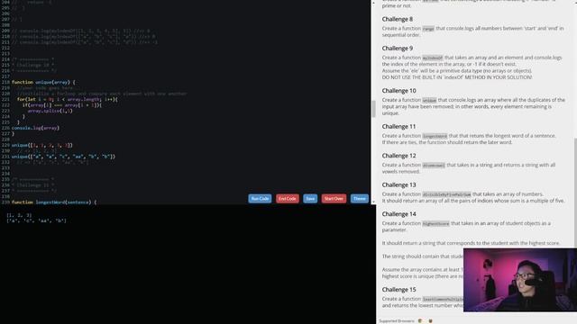 SOLVING Challenges 1-15 on INTRO TO JAVASCRIPT for CSX/CSBIN смотреть онлайн