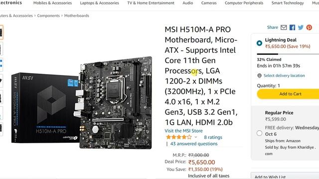 Intel Core i5-11400 Processor, M.2 1TB, 16GB RAM, 500 SERIES MOTHERBOARD, 600W POWER SUPPLY смотреть онлайн
