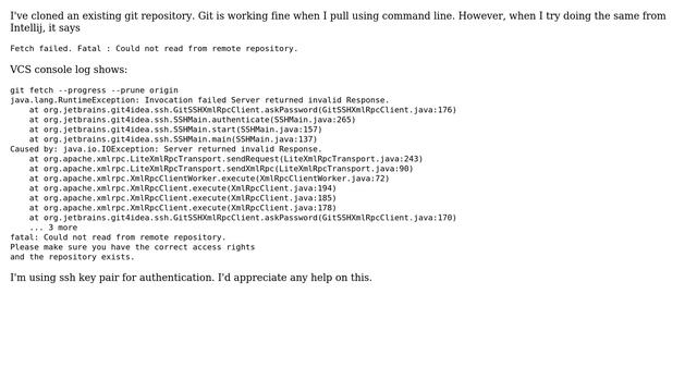 Ubuntu: Intellij unable to fetch from git смотреть онлайн