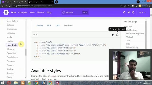 Bootstrap Navs in Bootstrap in Hindi Urdu смотреть онлайн