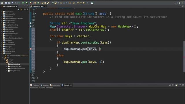 Java Program to Find the Duplicate Characters from a String and Count its Occurrence ? | FAQ !! смотреть онлайн