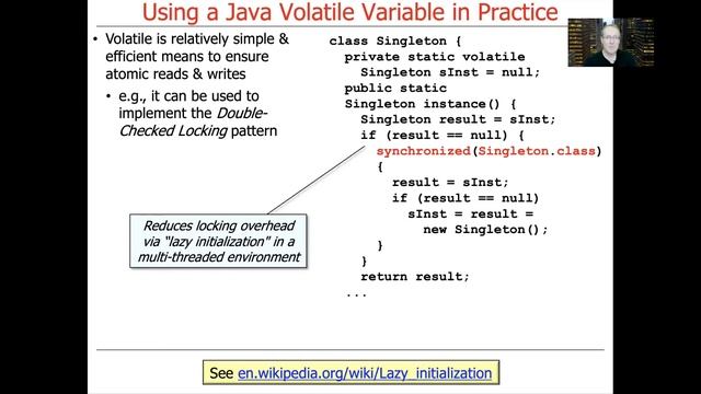 Example Application of Java Volatile Variables смотреть онлайн