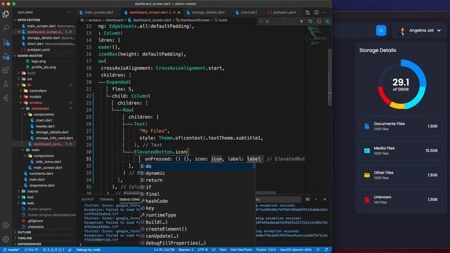Responsive Admin Panel or Dashboard - Flutter UI - Speed Code смотреть онлайн