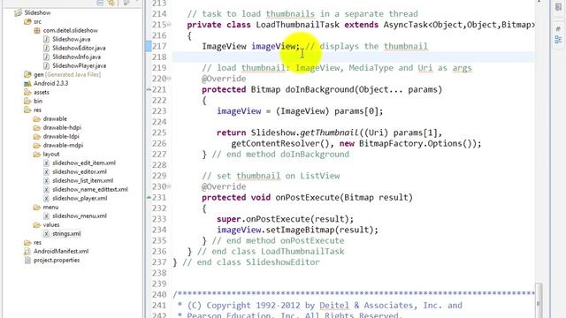 lesson12 29 SlideshowEditor java Nested class LoadThumbnailTas смотреть онлайн