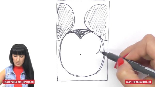 Схема для лепки гелем лаком. Микки маус от Екатерины Кондрацкой