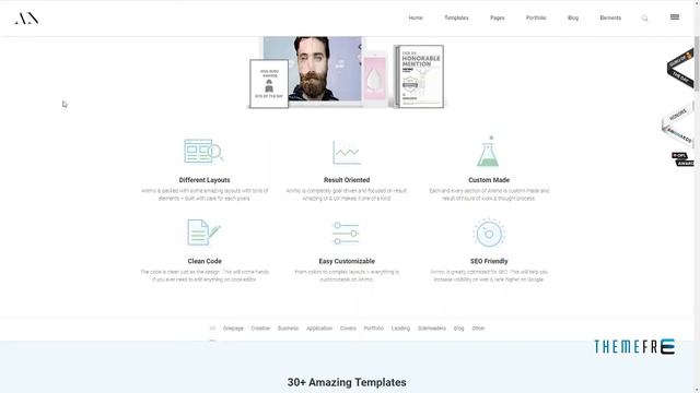 Animo -“ Creative and Clean Multi-Purpose WordPress Theme Xavier смотреть онлайн