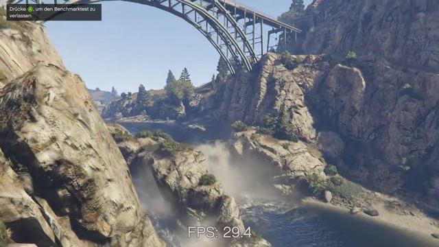 GTA V Benchmark: Very High Settings - AMD Phenom II X6 1075T @3,3GHz - GTX 750ti OC смотреть онлайн