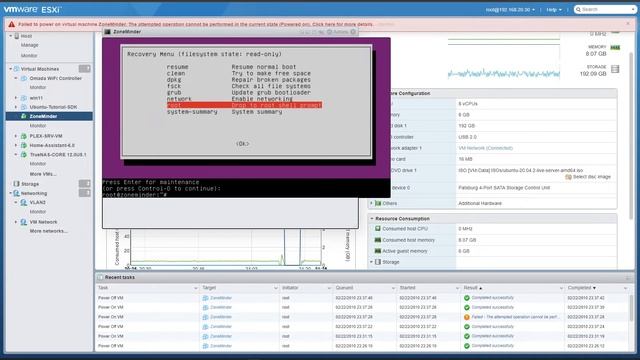 Easily reset password for forgotten user in Ubuntu VM in #vmware #esxi смотреть онлайн