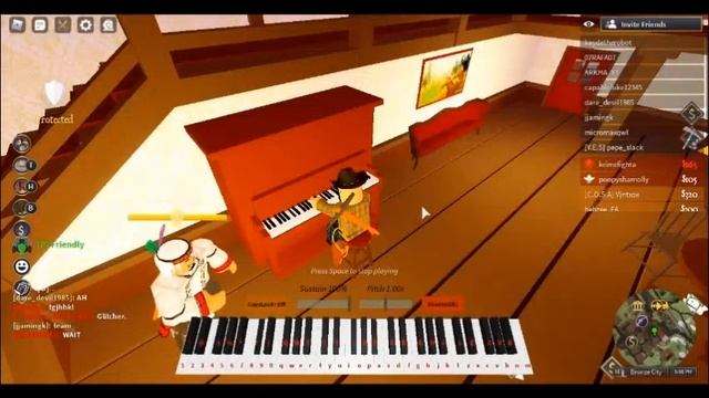 Minecraft Theme on Roblox Piano! смотреть онлайн