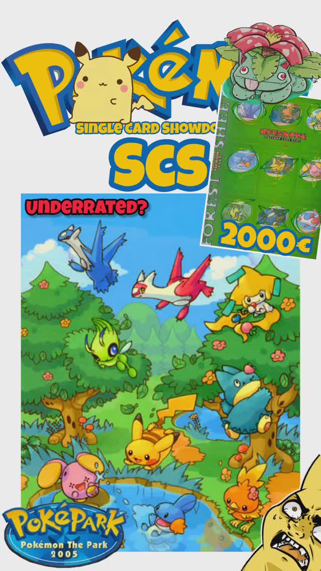 Покемон TCG Pokémon Pokepark Blue 2005 #cute #pocketmonsters #pikachu #celebi #latias #hydropi