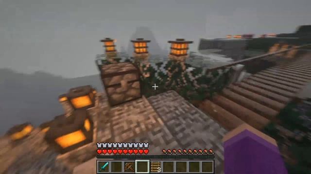 Небесный храм. Ищу первый камень. Выживание в Minecraft. смотреть онлайн