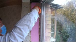 Откосы из пенополистирола на перлфикс. Теплые откосы на окна