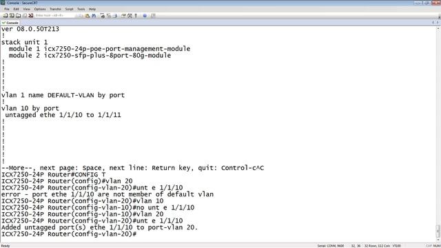 CHANGING UNTAGGED VLAN ON AN INTERFACE 8 0 50 AND HIGHER смотреть онлайн