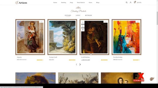 Artiem - Responsive OpenCart Theme artist museum смотреть онлайн