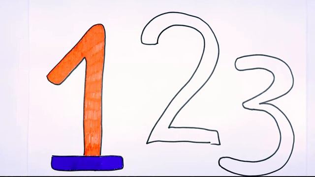 Drawing a picture of 1 2 3 | рисуй картинку числа | dessiner un nombre 1 2 3 смотреть онлайн