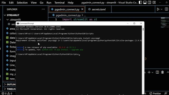 Connect PostgreSQL with Streamlit смотреть онлайн