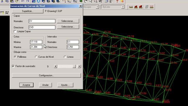Topografía - curvas de nivel y perfiles longitudinal y transversales con computador смотреть онлайн