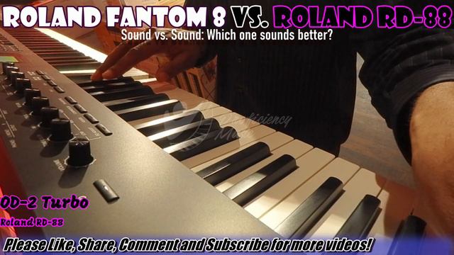 Roland Fantom 8 vs RD-88: Sound vs Sound Comparison! Which one SOUNDS better? смотреть онлайн