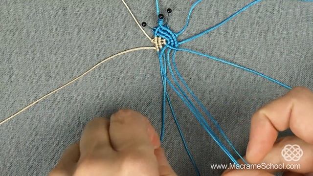 Beautiful Wave Pattern Macramé Bracelet Tutorial by Macrame School смотреть онлайн