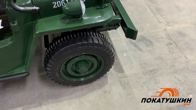 Первый трехместный детский электромобиль Jeep Willys смотреть онлайн