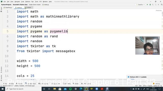 Python Tutorial 20 | Chapter 6 | Part 3/3 смотреть онлайн