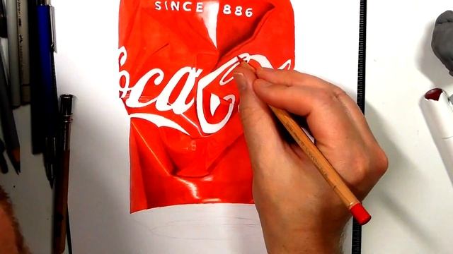 Arrtx Marker Speed Drawing Of Coke Tin смотреть онлайн