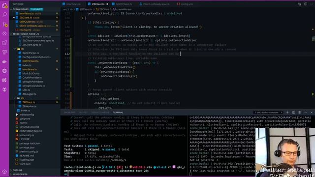 Part 3. Zeebe Node client: Adding onReady() and onConnectionError() смотреть онлайн