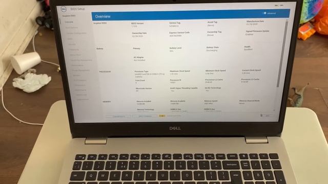 Dell Inspiron 15 5593 - How To Enter Bios Configuration Settings & Boot Menu