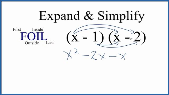 Expand & Simplify: (x - 1)(x - 2) смотреть онлайн