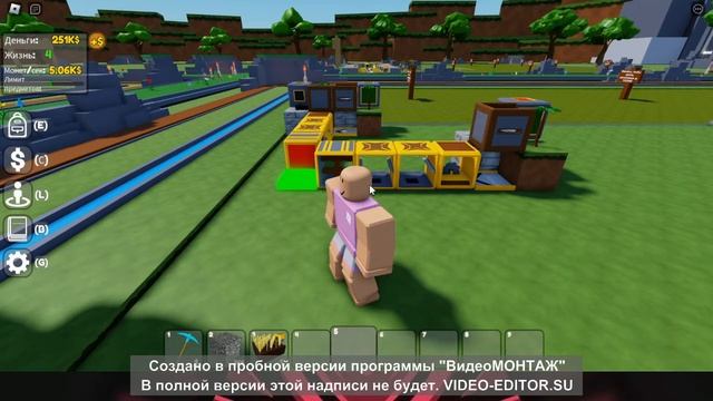 Играю в роблокс! (блочный магнат,развиваюсь на 4-ом ребёрте!) смотреть онлайн