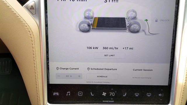 Как заряжать электромобили на суперзарядке - Тесла Модель С смотреть онлайн