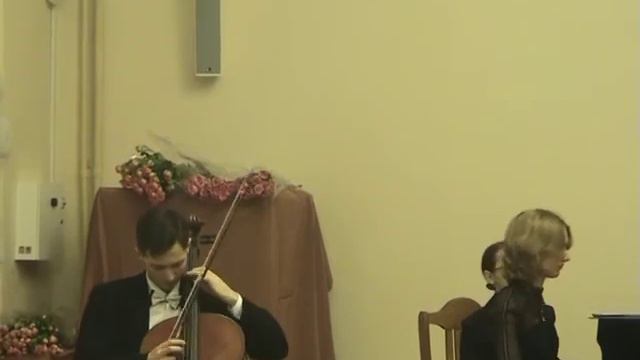 Brahms. Sonata #2 for cello & piano. Opus 99. Finale. Eugene Prokoshin & Alexandra Makarevich. смотреть онлайн