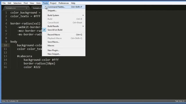 Resaltador de sintaxis para stylus en sublime text смотреть онлайн