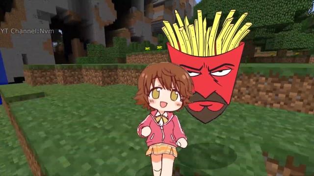 Mio Honda and the boys go through the entirety of Minecraft смотреть онлайн