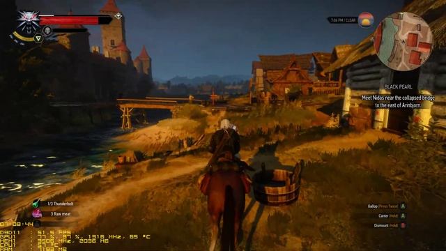 GTX 970 Witcher 3 Ultra 1080p 60 fps (no Hairworks...until the end lol) смотреть онлайн