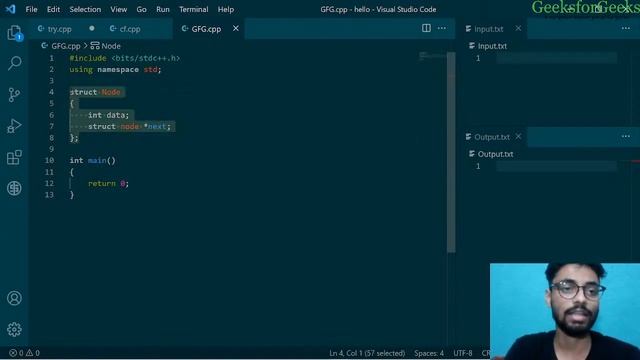 Introduction to Linked List | Divyanshu | GeeksforGeeks C/C++ смотреть онлайн