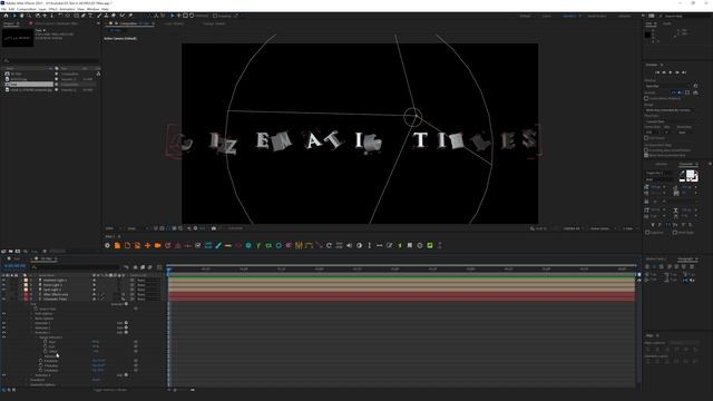 Создание и Анимация 3Д Текста в After Effects [БЕЗ ПЛАГИНОВ] смотреть онлайн