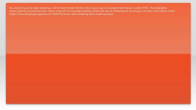 Initial static React HTML rendering with Webpack смотреть онлайн